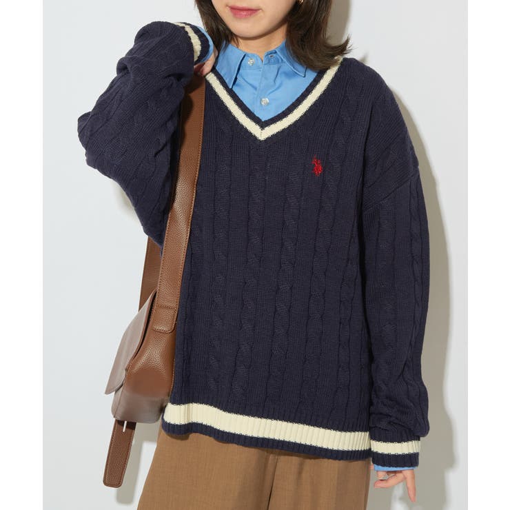 【U.S. POLO ASSN.】ロイヤルヤーンオーバーチルデンニットセーター | SETUP7【WOMEN】 | 詳細画像28 