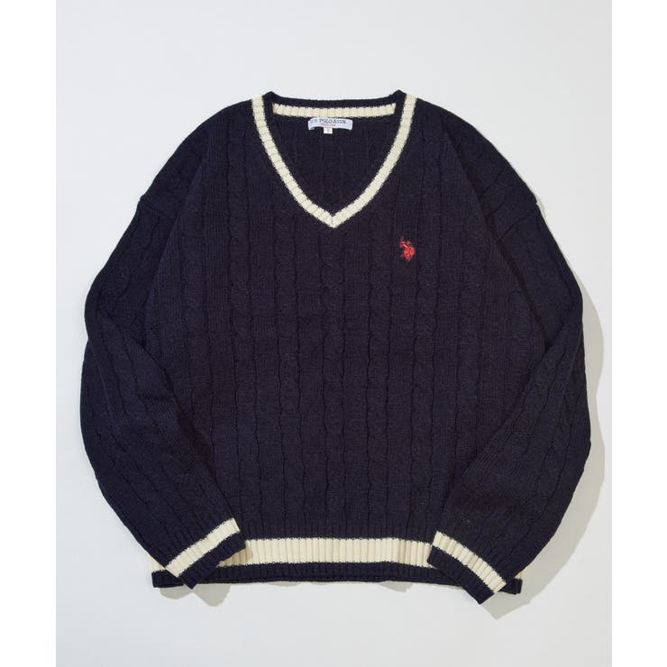 【U.S. POLO ASSN.】ロイヤルヤーンオーバーチルデンニットセーター | SETUP7【WOMEN】 | 詳細画像33 