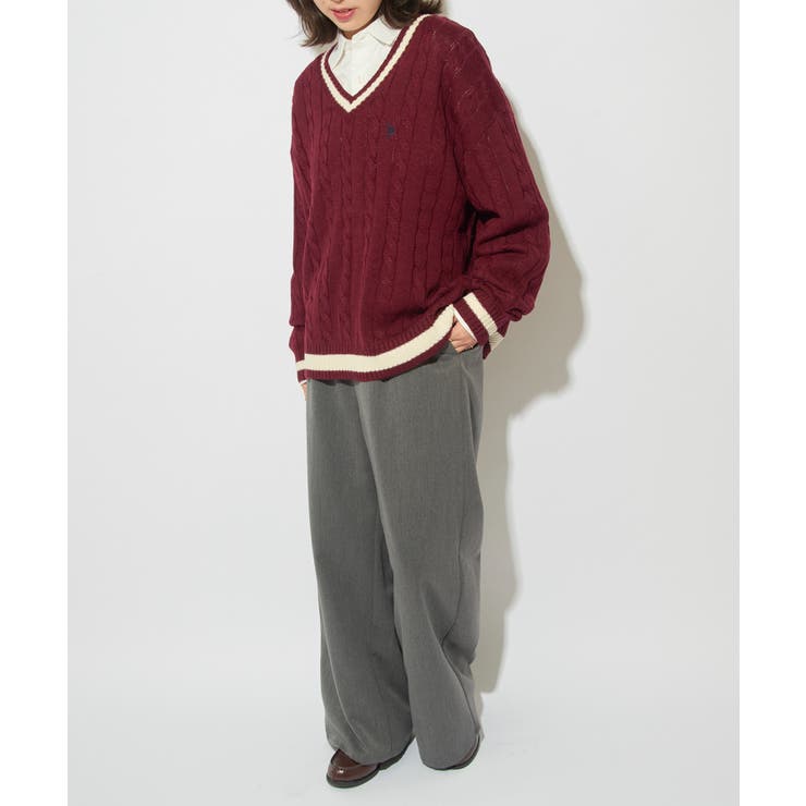 【U.S. POLO ASSN.】ロイヤルヤーンオーバーチルデンニットセーター | SETUP7【WOMEN】 | 詳細画像43 
