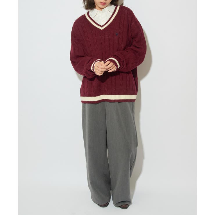 【U.S. POLO ASSN.】ロイヤルヤーンオーバーチルデンニットセーター | SETUP7【WOMEN】 | 詳細画像44 