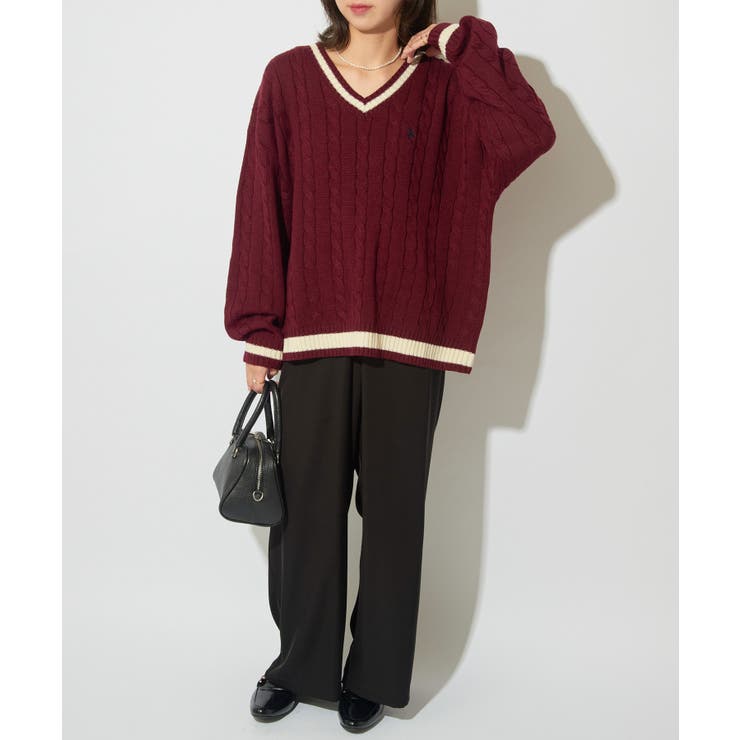 【U.S. POLO ASSN.】ロイヤルヤーンオーバーチルデンニットセーター | SETUP7【WOMEN】 | 詳細画像45 