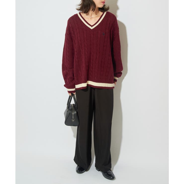 【U.S. POLO ASSN.】ロイヤルヤーンオーバーチルデンニットセーター | SETUP7【WOMEN】 | 詳細画像46 