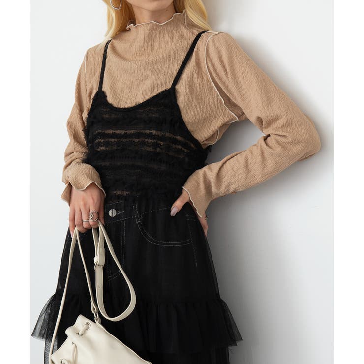 ベージュ | 【SETUP7】ストレッチアウトメロウ長袖Tシャツ GLR | SETUP7【WOMEN】