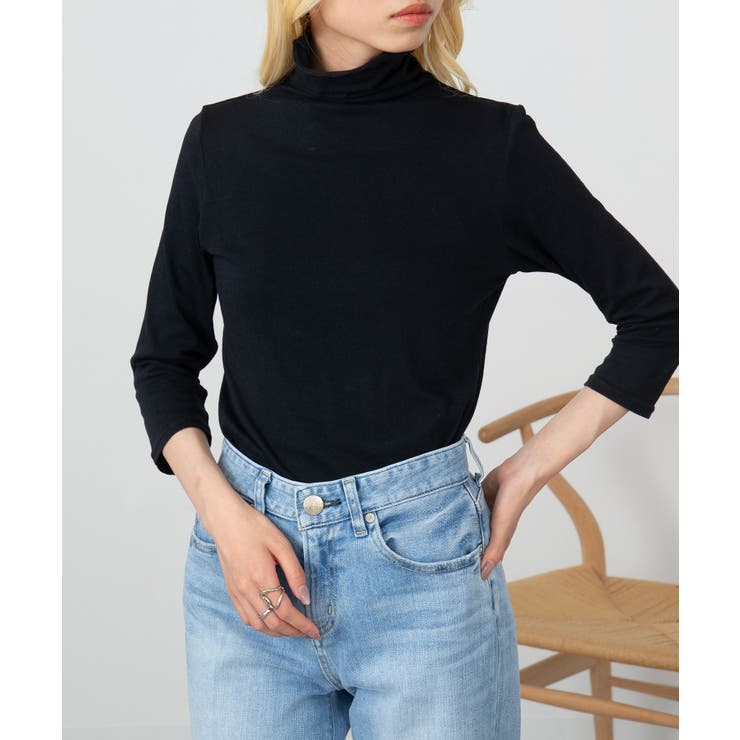 【SETUP7】UVカットボトルネック7分袖 Tシャツ GLR | SETUP7【WOMEN】 | 詳細画像2 