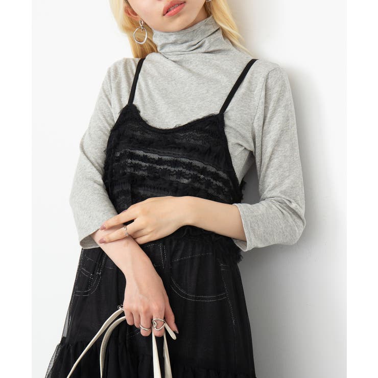 ライトグレー | 【SETUP7】UVカットボトルネック7分袖 Tシャツ GLR | SETUP7【WOMEN】