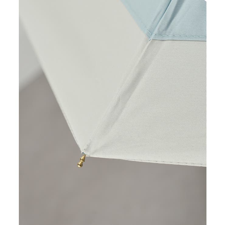 50cm パステルボーダー バンブーハンドル折りたたみ傘 | SETUP7【WOMEN】 | 詳細画像4 