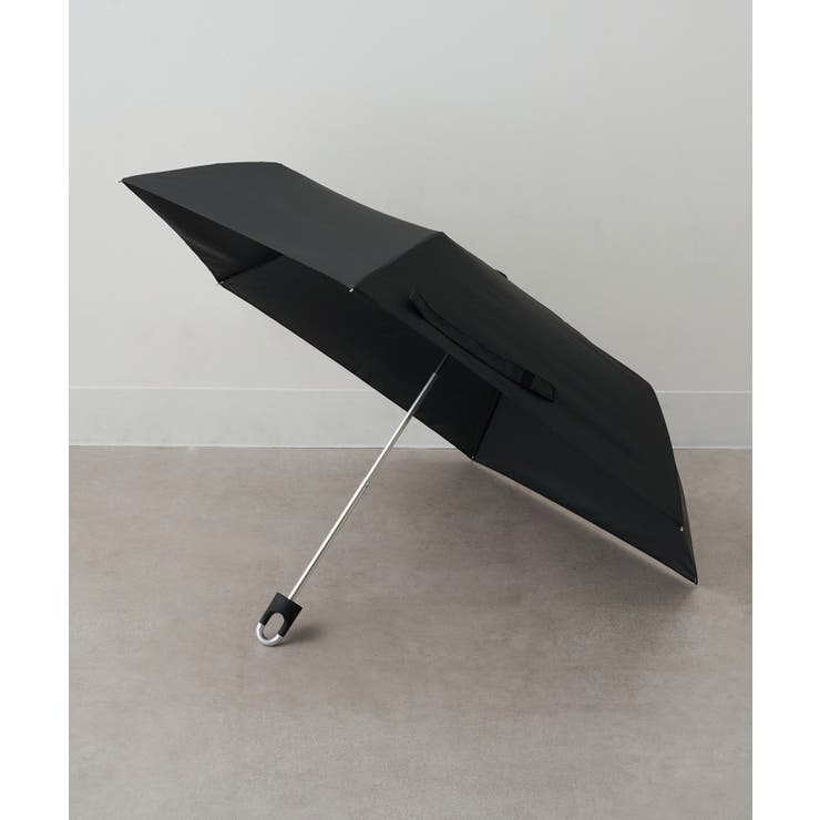 ブラック | 55cm カラビナ付き無地折りたたみ傘 耐風骨 | SETUP7【WOMEN】