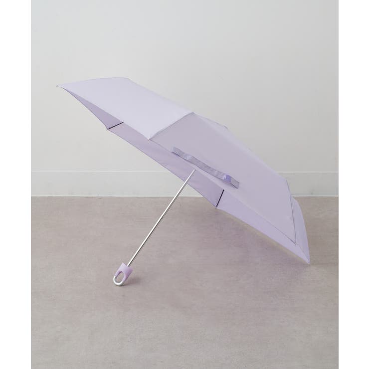 パープル | 55cm カラビナ付き無地折りたたみ傘 耐風骨 | SETUP7【WOMEN】