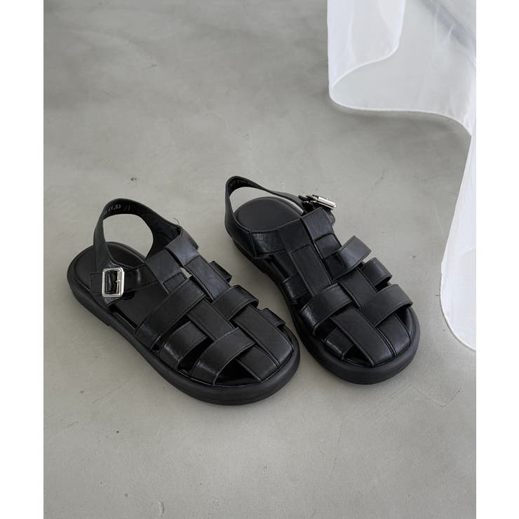 ブラック | 【MAISON BREEZE】グルカサンダル KNF127 | SETUP7【WOMEN】