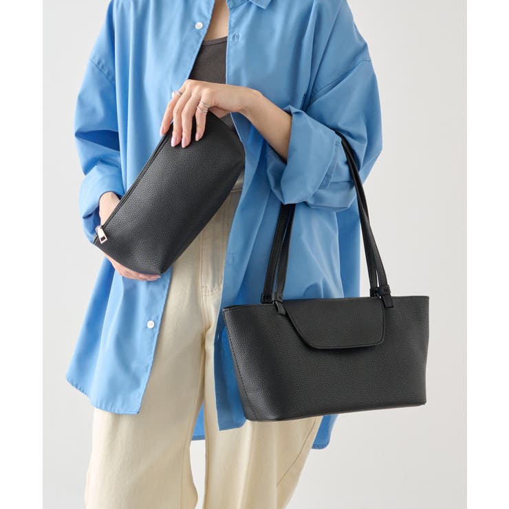 【MAISON BREEZE】シボレザー風ポーチ付きミニトートバッグ KNF12… | SETUP7【WOMEN】 | 詳細画像13 