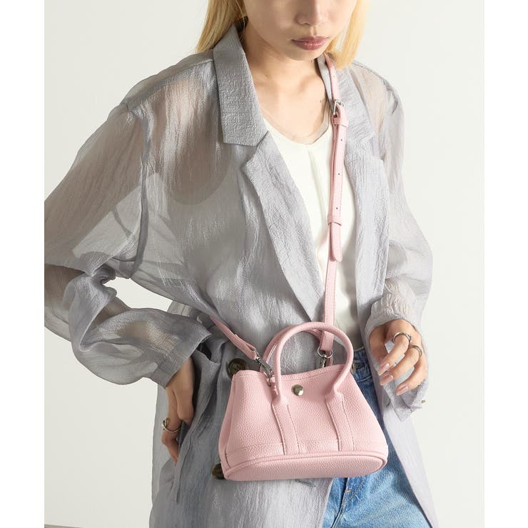 ピンク | 【SETUP7】PUレザーショルダーバッグ mini KNF128 | SETUP7【WOMEN】