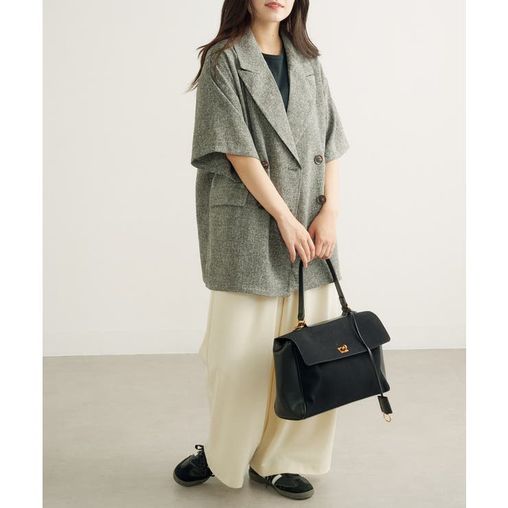 A4収納PUスエードレザートートバッグ 通勤バッグ L | SETUP7【WOMEN】 | 詳細画像11 