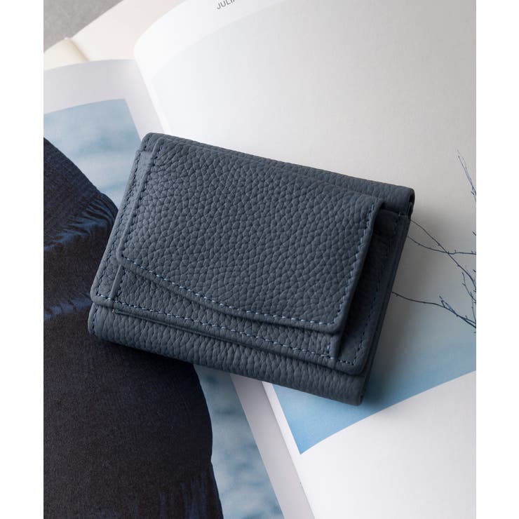 ライトブルー | 【SETUP7】リアルレザー三つ折り財布 KNF128 | SETUP7【WOMEN】