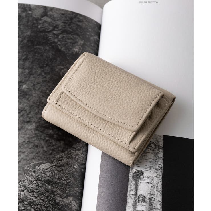 アイボリー | 【SETUP7】リアルレザー三つ折り財布 KNF128 | SETUP7【WOMEN】