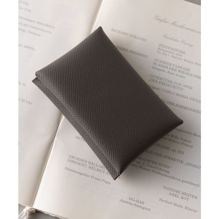 チャコールグレー | 【SETUP7】リアルレザー折りたたみカードホルダー コインケース KNF128 | SETUP7【WOMEN】