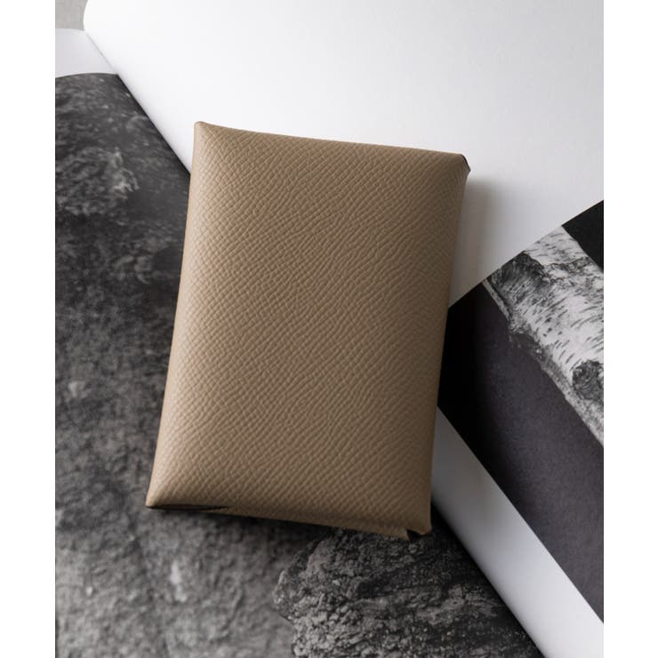 グレイッシュベージュ | 【SETUP7】リアルレザー折りたたみカードホルダー コインケース KNF128 | SETUP7【WOMEN】