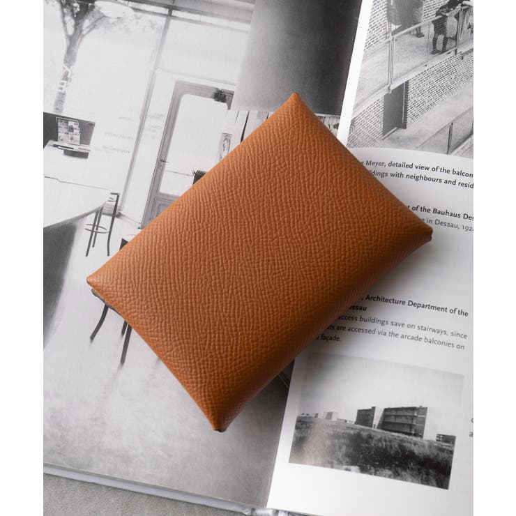 キャメル | 【SETUP7】リアルレザー折りたたみカードホルダー コインケース KNF128 | SETUP7【WOMEN】