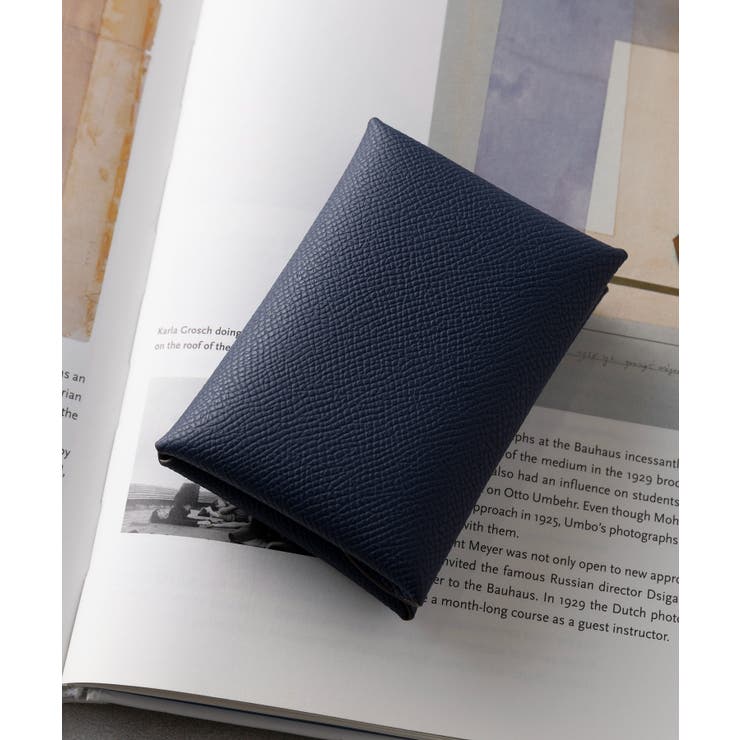 ネイビー | 【SETUP7】リアルレザー折りたたみカードホルダー コインケース KNF128 | SETUP7【WOMEN】