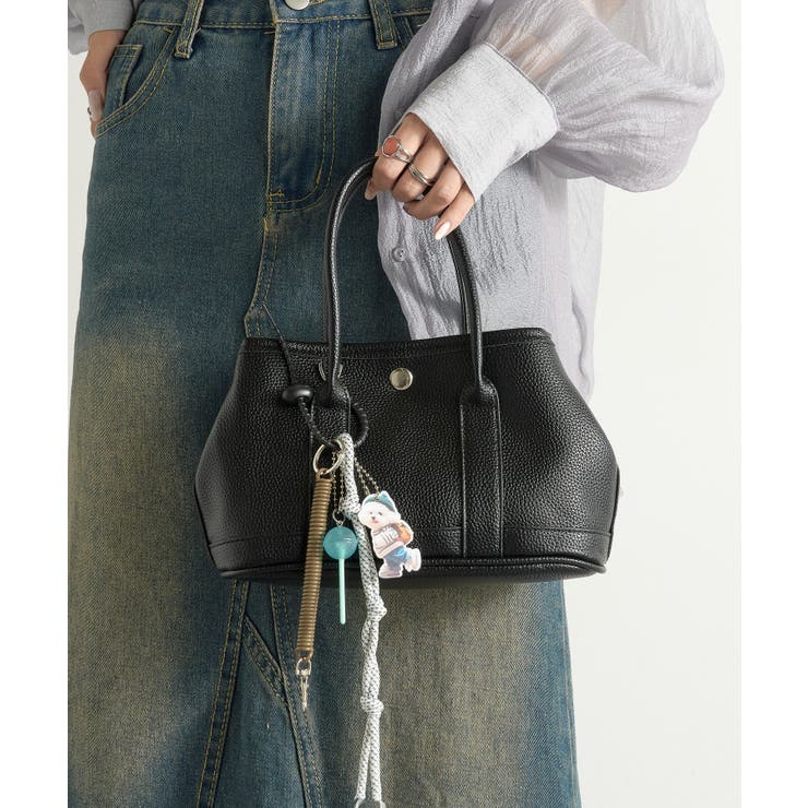 PUレザーショルダーバッグ チャーム キーホルダー付き | SETUP7【WOMEN】 | 詳細画像11 