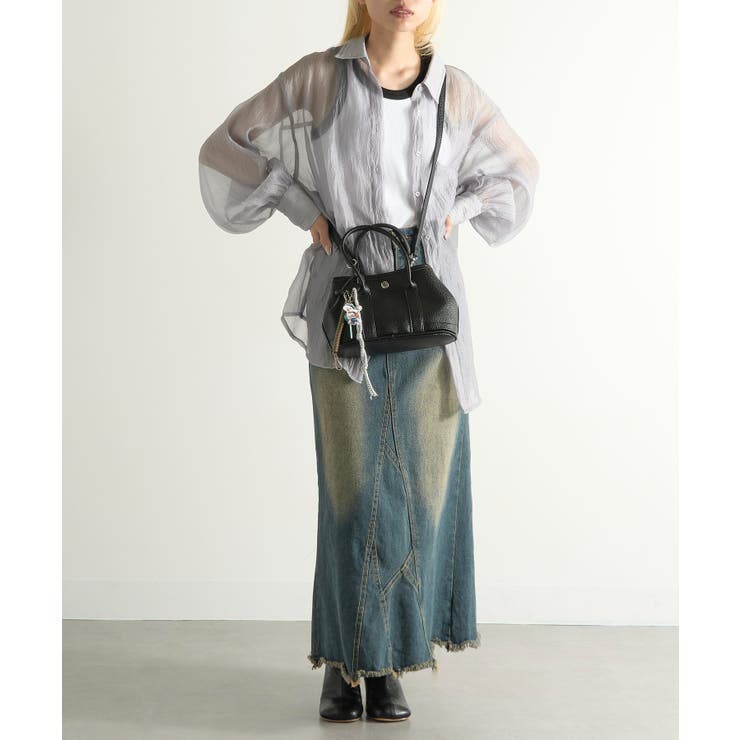 PUレザーショルダーバッグ チャーム キーホルダー付き | SETUP7【WOMEN】 | 詳細画像12 