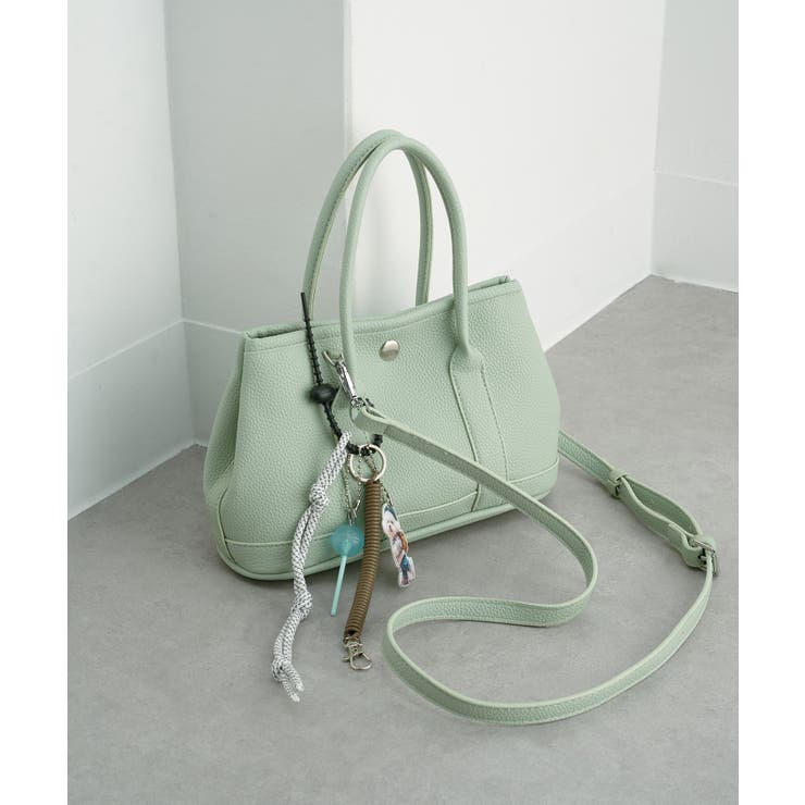 PUレザーショルダーバッグ チャーム キーホルダー付き | SETUP7【WOMEN】 | 詳細画像13 