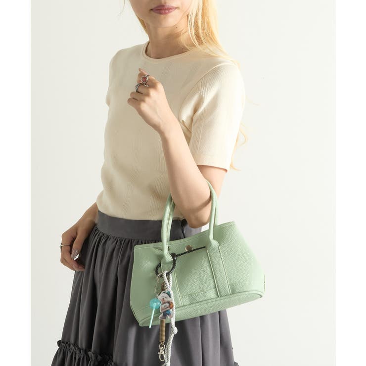 PUレザーショルダーバッグ チャーム キーホルダー付き | SETUP7【WOMEN】 | 詳細画像15 