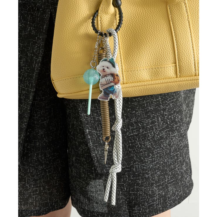 PUレザーショルダーバッグ チャーム キーホルダー付き | SETUP7【WOMEN】 | 詳細画像21 