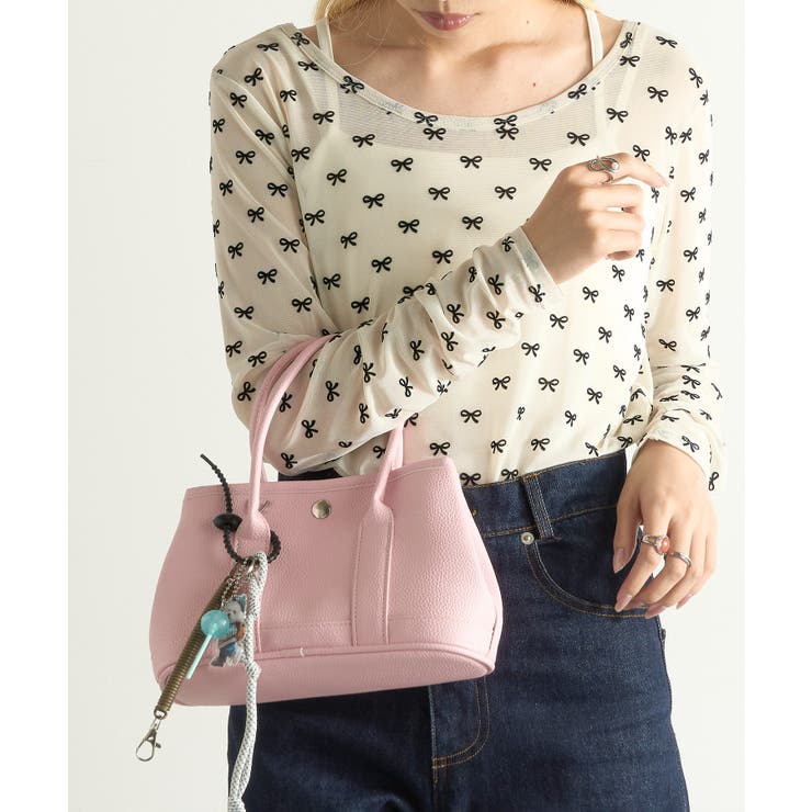 PUレザーショルダーバッグ チャーム キーホルダー付き | SETUP7【WOMEN】 | 詳細画像31 