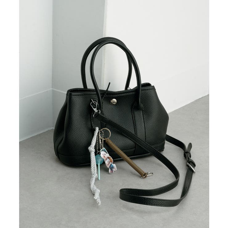 PUレザーショルダーバッグ チャーム キーホルダー付き | SETUP7【WOMEN】 | 詳細画像8 