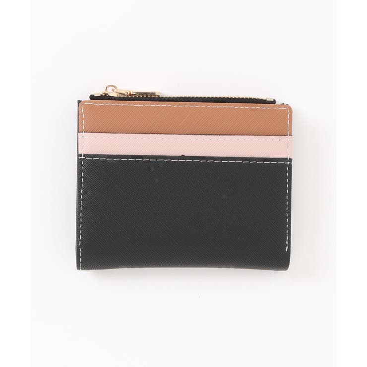 ブラック | 【SETUP7】配色カード収納付きコインケース KNF | SETUP7【WOMEN】