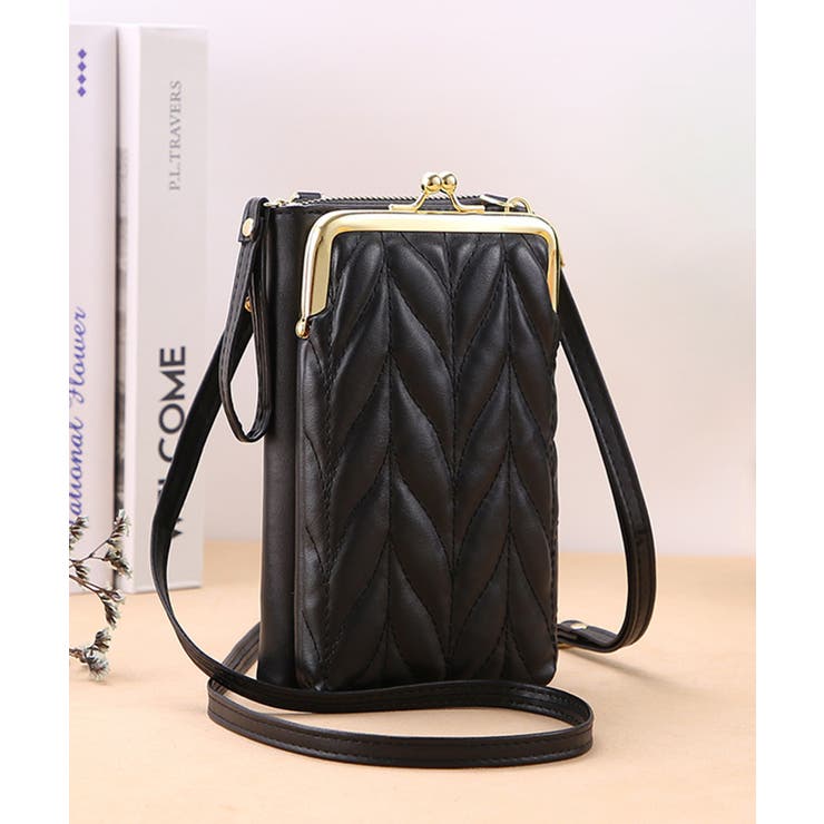 ブラック | 【SETUP7】スマホマルチショルダーバッグ KNF | SETUP7【WOMEN】