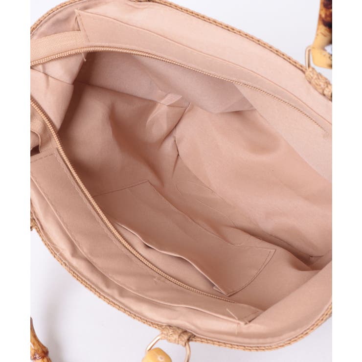 【SETUP7】バンブーハンドル 編みバッグ KNF | SETUP7【WOMEN】 | 詳細画像5 