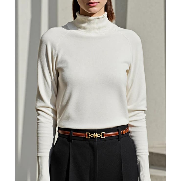 ブラウン | 【SETUP7】メタルバックル細ベルト KNF | SETUP7【WOMEN】