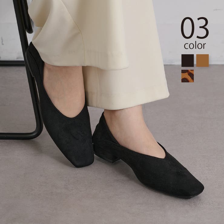 【SETUP7】スクエアトゥローヒールパンプス KNF | SETUP7【WOMEN】 | 詳細画像1 