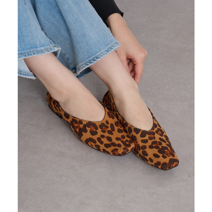 レオパード | 【SETUP7】スクエアトゥローヒールパンプス KNF | SETUP7【WOMEN】