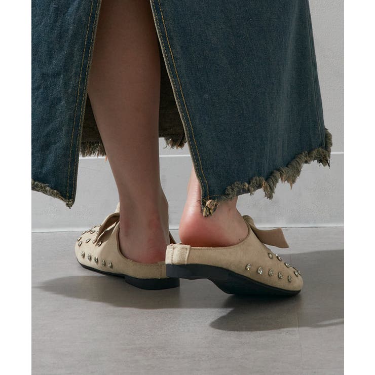 【SETUP7】リボンモチーフ スタッズサボサンダル KNF-TP | SETUP7【WOMEN】 | 詳細画像6 