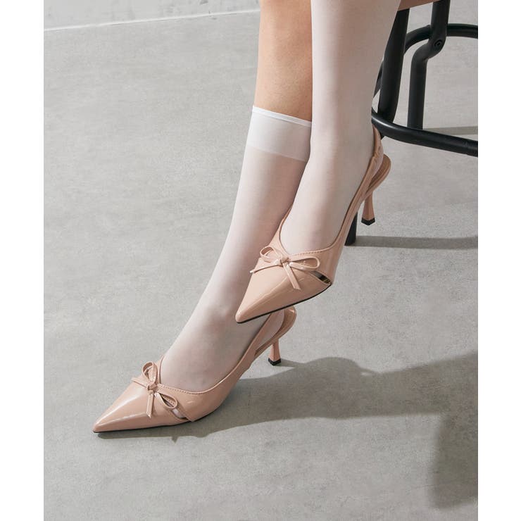 【SETUP7】エナメルリボン バックストラップパンプス KNF-TP | SETUP7【WOMEN】 | 詳細画像2 