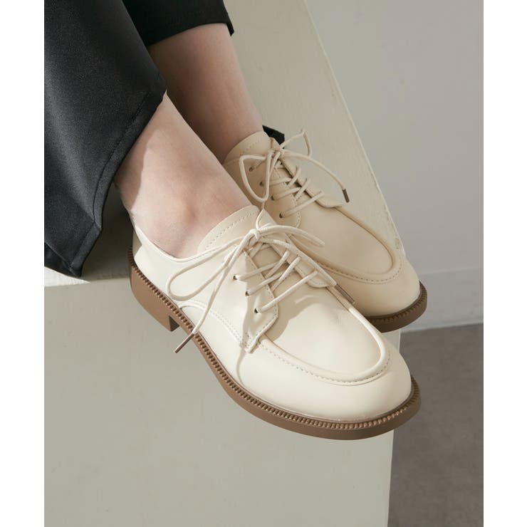 アイボリー | 【SETUP7】レースアップドレスシューズ KNF-TP | SETUP7【WOMEN】