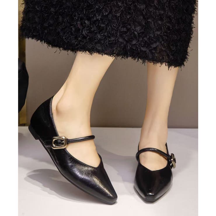 【SETUP7】メタルパーツストラップ Vカットフラットシューズ KNF-TP | SETUP7【WOMEN】 | 詳細画像24 