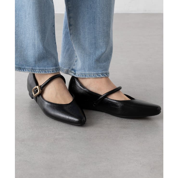 【SETUP7】メタルパーツストラップ Vカットフラットシューズ KNF-TP | SETUP7【WOMEN】 | 詳細画像9 