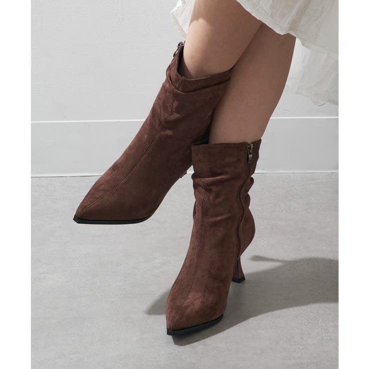 【SETUP7】フェイクスウェード ポインテッドトゥブーツ KNF-TP | SETUP7【WOMEN】 | 詳細画像3 