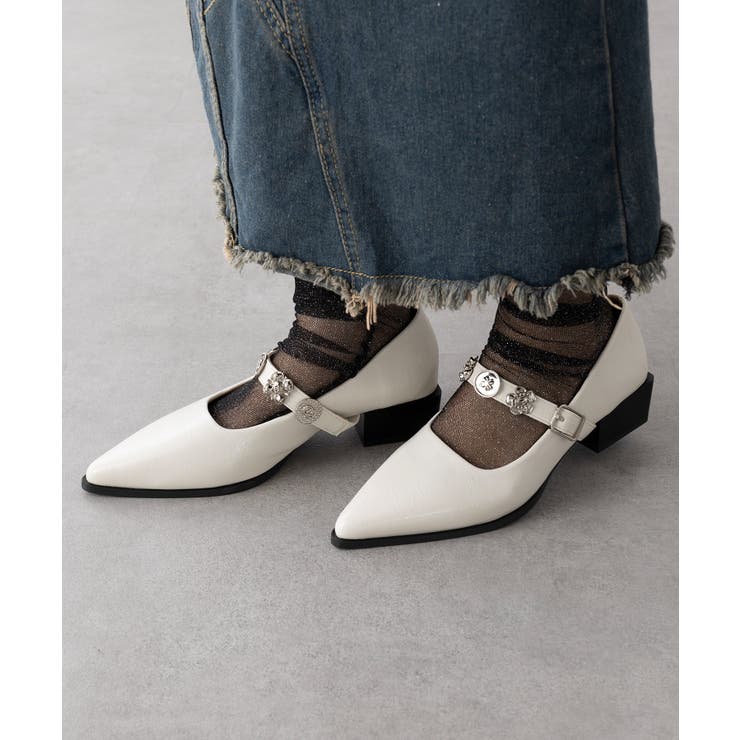 【SETUP7】ヴィンテージボタンモチーフストラップパンプス KNF-TP | SETUP7【WOMEN】 | 詳細画像10 