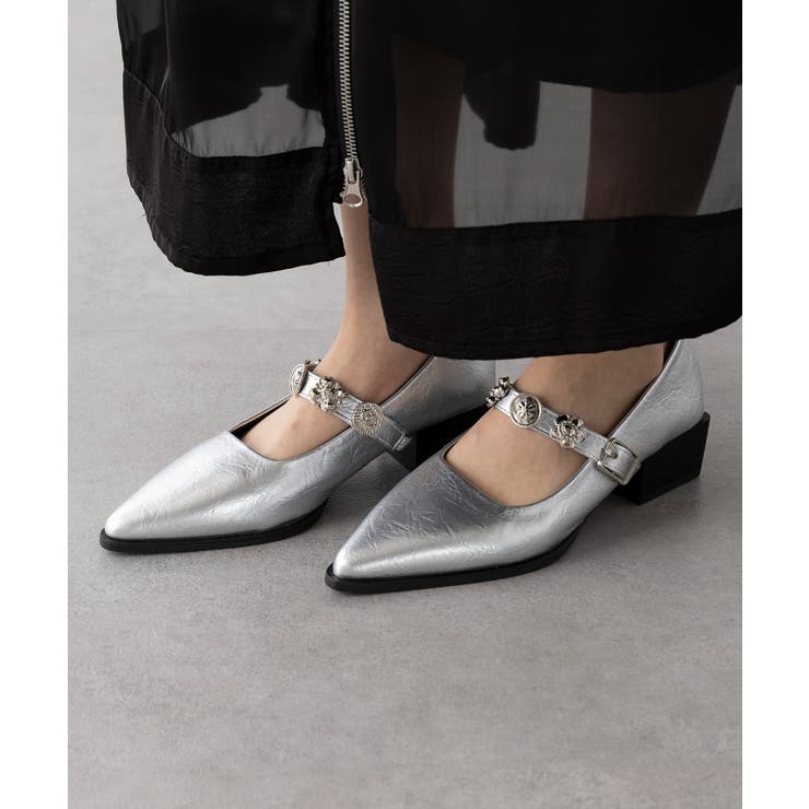 【SETUP7】ヴィンテージボタンモチーフストラップパンプス KNF-TP | SETUP7【WOMEN】 | 詳細画像17 