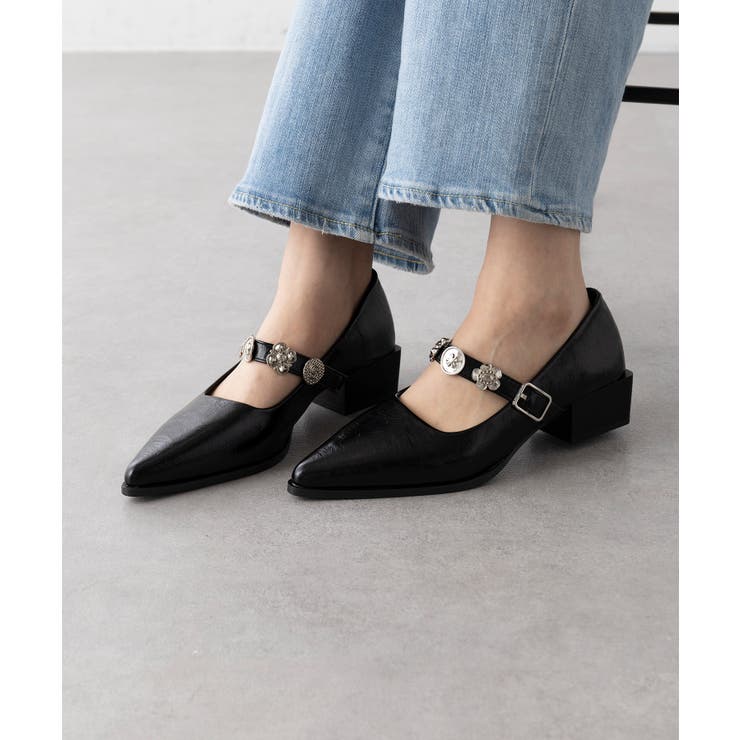 【SETUP7】ヴィンテージボタンモチーフストラップパンプス KNF-TP | SETUP7【WOMEN】 | 詳細画像4 