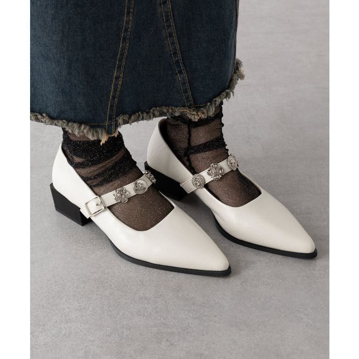 【SETUP7】ヴィンテージボタンモチーフストラップパンプス KNF-TP | SETUP7【WOMEN】 | 詳細画像9 