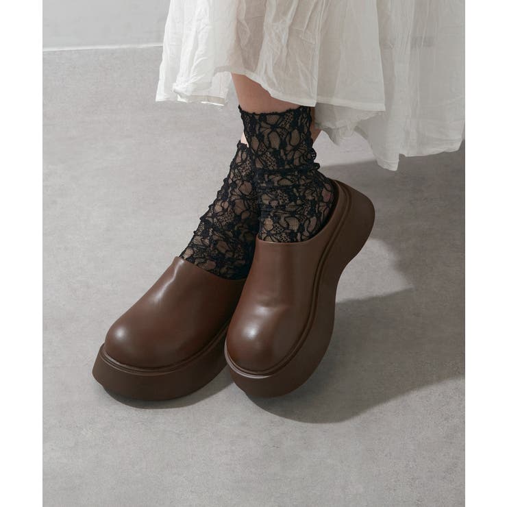 ブラウン | 【SETUP7】厚底バックオープンサボ KNF-TP | SETUP7【WOMEN】