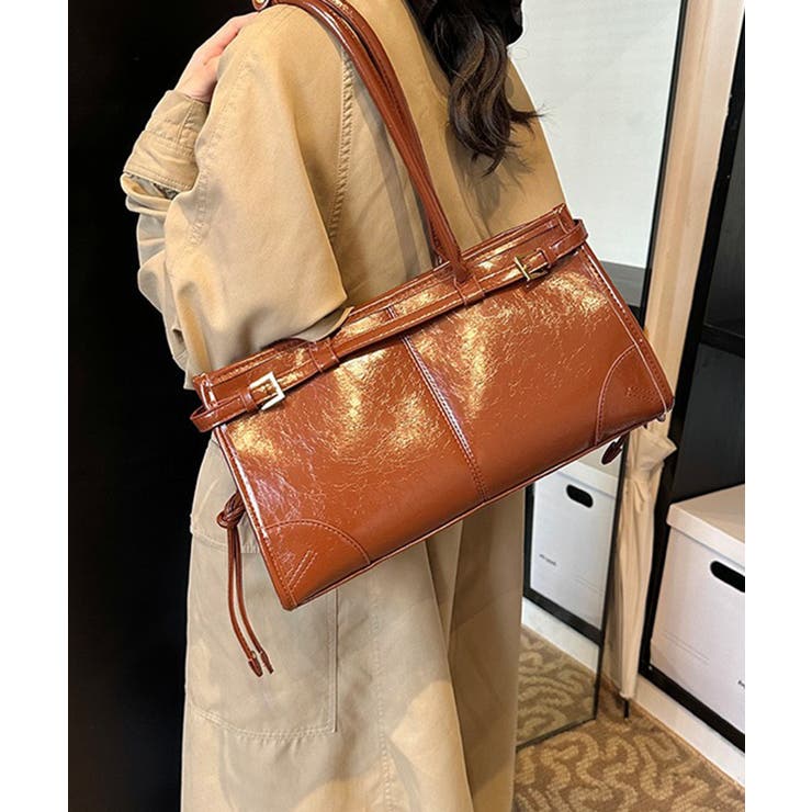 【SETUP7】PUレザー レトロデザインハンドバッグM KNF | SETUP7【WOMEN】 | 詳細画像4 