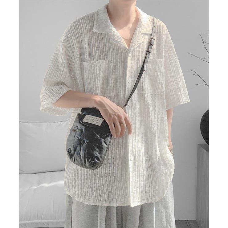 【SETUP7】ジャカード織りキューバシャツ ハーフスリーブ KNF | SETUP7【MEN】 | 詳細画像2 