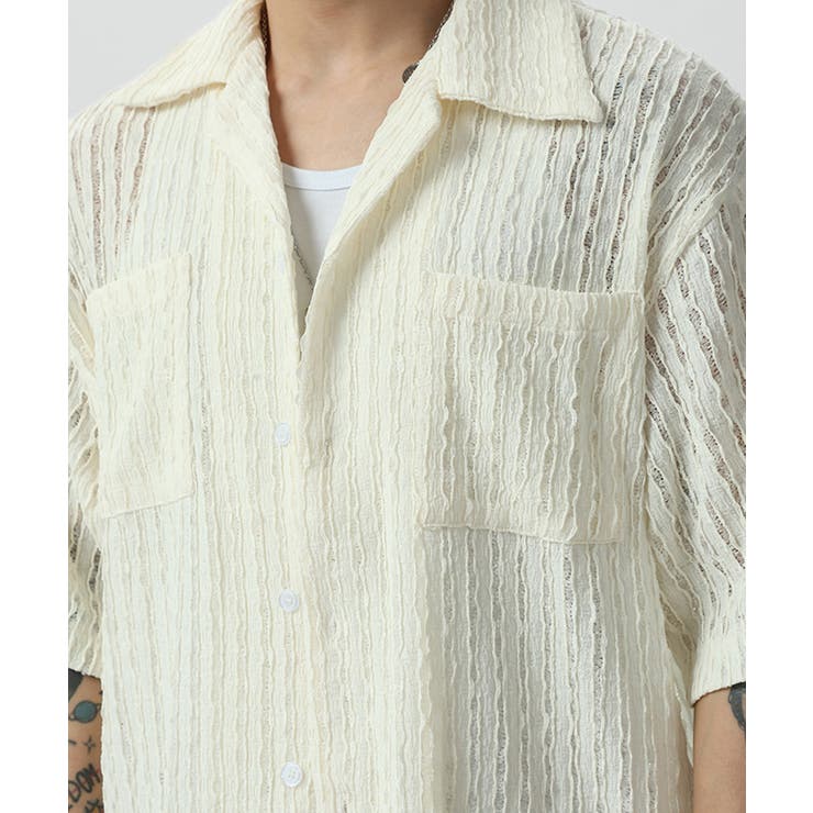 【SETUP7】ジャカード織りキューバシャツ ハーフスリーブ KNF | SETUP7【MEN】 | 詳細画像5 