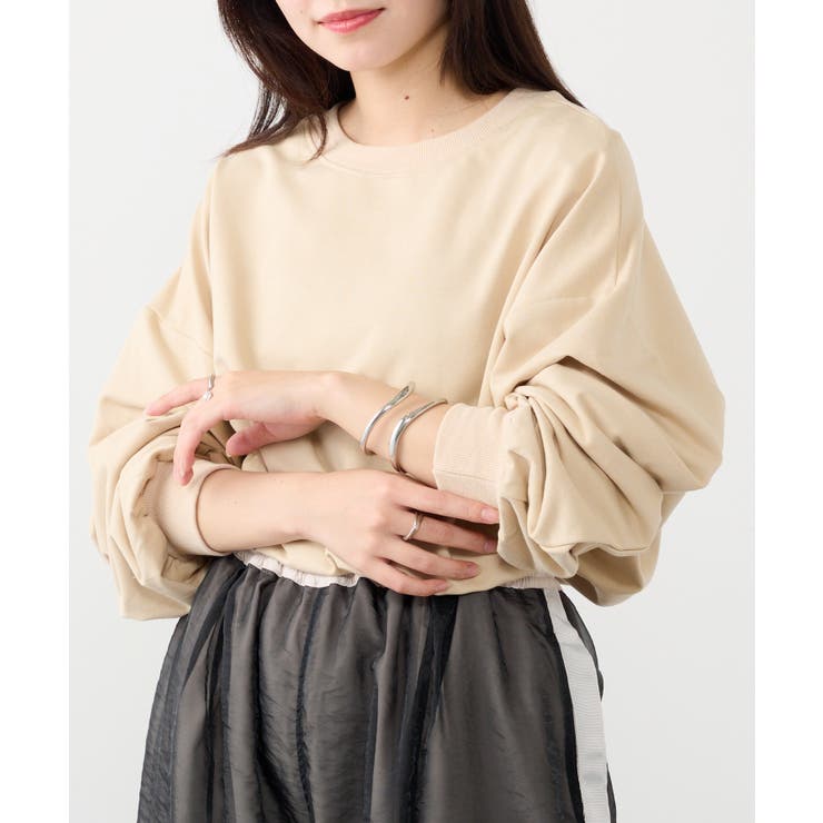 オフホワイト | 【SETUP7】スウェットシャツ KNF | SETUP7【WOMEN】